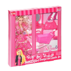 Çocuk 221G-M Efe, Sweet Girl Market Arabalı Bebek Oyun Seti