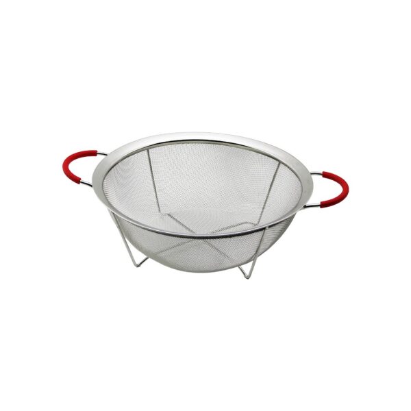 22CM TEL SEPET METAL SÜZGEÇ SİLİKON KILIFLI KULP METAL ÇERÇEVE - AYAK (K0)