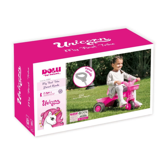 Çocuk 2504 Unicorn İlk Bisikletim Ebeveyn Tutamaklı -Dolu - Görsel 2