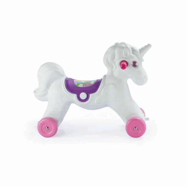 2509 Tekerlekli Unicorn Sallanan At -Dolu - Görsel 3