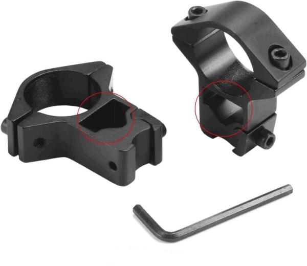 25.4mm Dürbün İçin 11mm Yüksek Havalı  / Av  Ayağı - Görsel 3