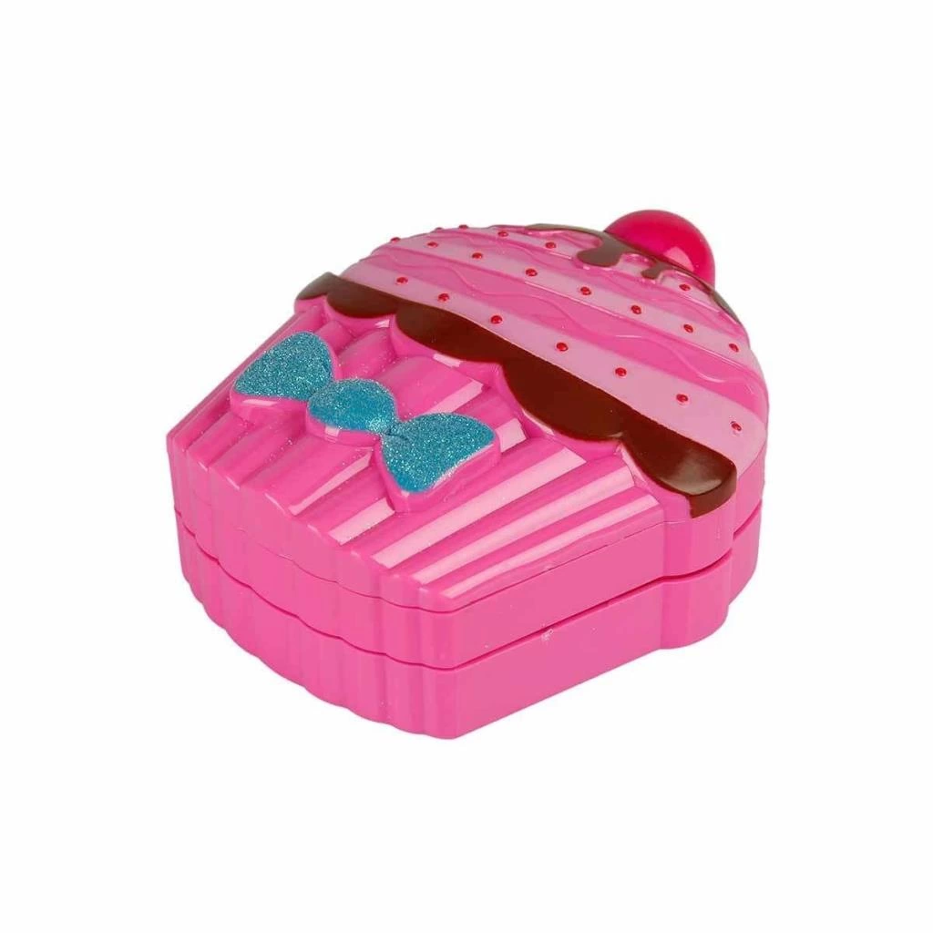 2597 Cupcake Şekilli 2 Katlı Makyaj Güzellik Seti - Görsel 2