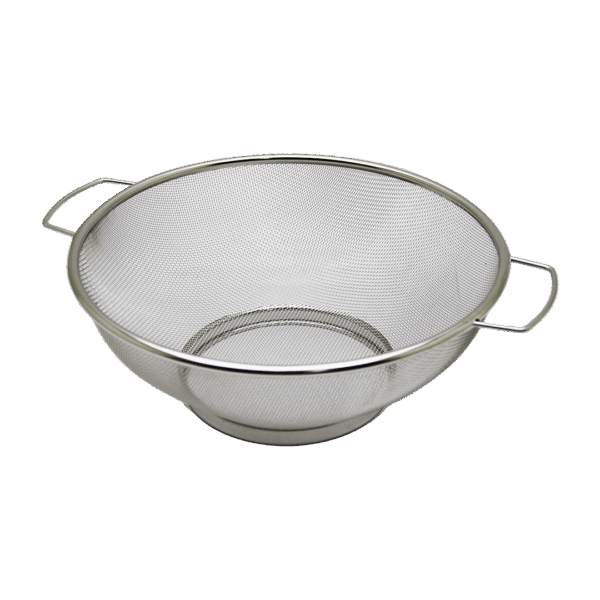 28CM METAL KULPLU ÇELİK İNCE TEL SEPET SÜZGEÇ (K0)