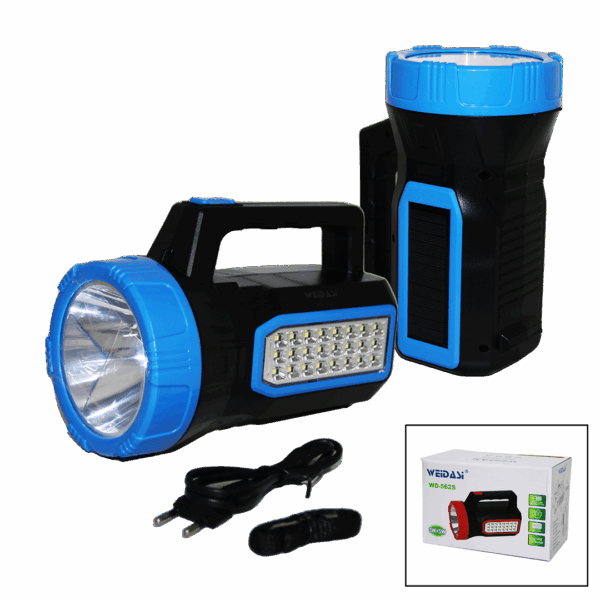 2İN1 24SMD - COB LED SOLAR - FİŞ ŞARJLI EL FENERİ - PROJEKTÖR (K0)