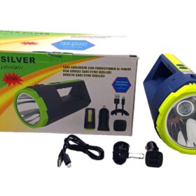 2İN1 30W - 10W COB LED USB - OTO ŞARJLI EL FENERİ PROJEKTÖR (K0)