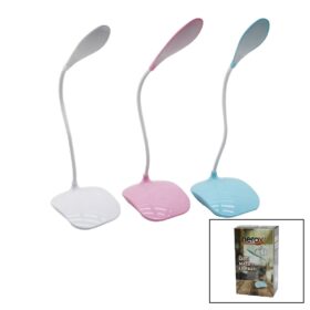 2IN1=ŞARJLI - PİLLİ 18LEDLİ MASA LAMBASI OYNAR BAŞ -DOKUNMATİK AÇ KAPA - 3 KADEME IŞIK (K0)