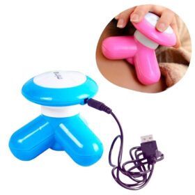 3 Başlıklı Titreşimli USB Şarjlı Mini El Masaj Aleti (K0)