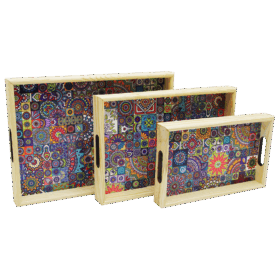3 BOY AHŞAP TEPSİ DESENLİ ZEMİN 16X26 - 21X31 - 24X34CM (K0)