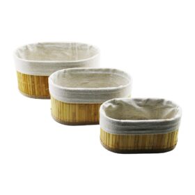 3 BOY OVAL BEZLİ EKMEK SEPETİ (K0)