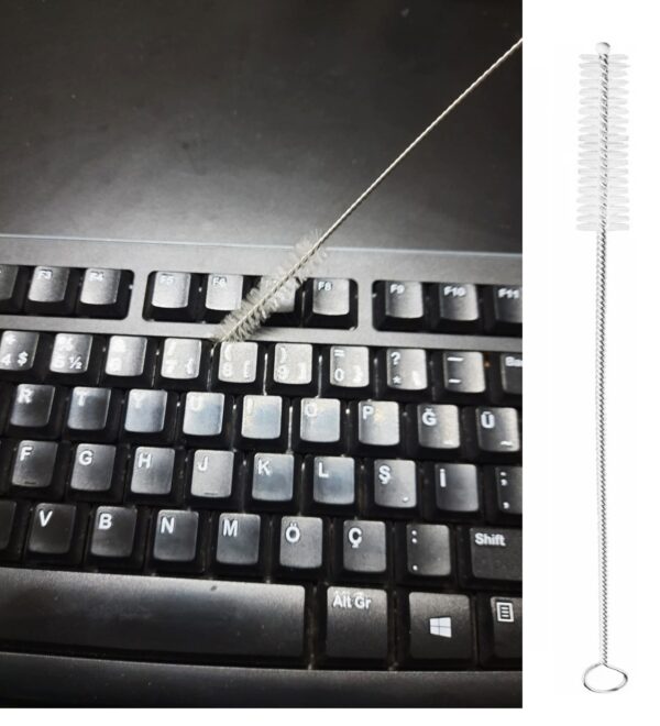 3 Lü Pratik Fırça  Esnek Bükülebilir Klavye Mouse Arası Temizlik Fırçası (K0)