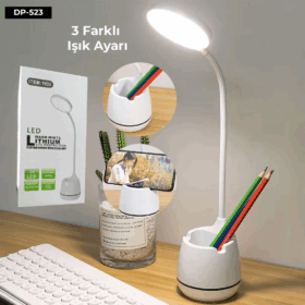 3 Modlu Kıvrımlı Bükülebilir Masa Lambası