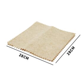 3 PCS 28X28CM YEŞİL LİF KABAK BİTİKİ ÜRETİMİ SAF DOĞAL TEMİZLİK BEZİ (K0)