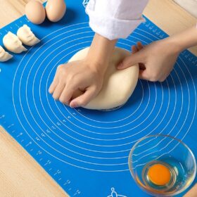 30*40 cm Hamur Matı Silikon Ölçekli Kullanımı Kolay Hamur Açma Matı (K0)