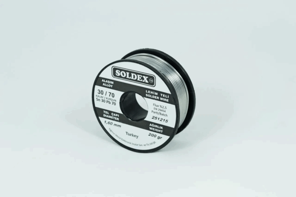 30-70 Lehim Teli 200 Gr 1,6 Mm Sn:30 - Pb:70