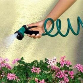 30 Metre Spiral Hortum + 4 Fonksiyonlu Özel Sulama Tabancası (K0)