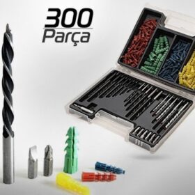 300 Parça Dübel ve Matkap Ucu Seti (K0)