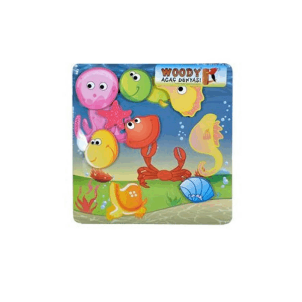Çocuk 30058 Ahşap Puzzle 3D Kafalar - Görsel 3