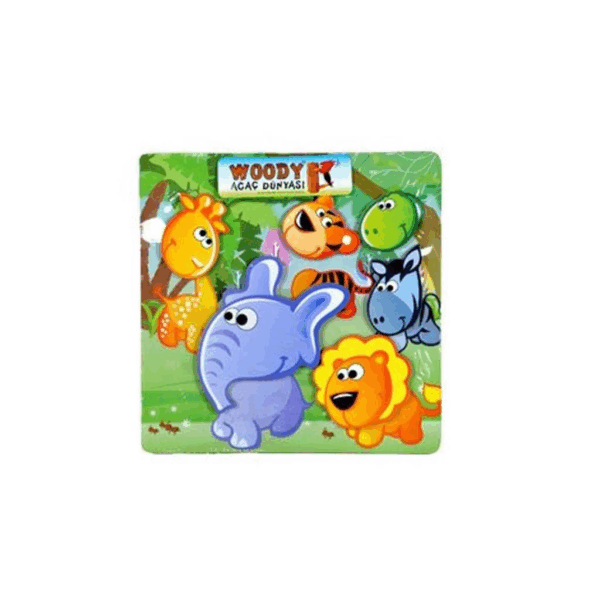 Çocuk 30058 Ahşap Puzzle 3D Kafalar - Görsel 4