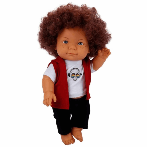 Çocuk 30151 Sunman, Curly Kıvırcık Saçlı Bebek 35 cm - Görsel 5