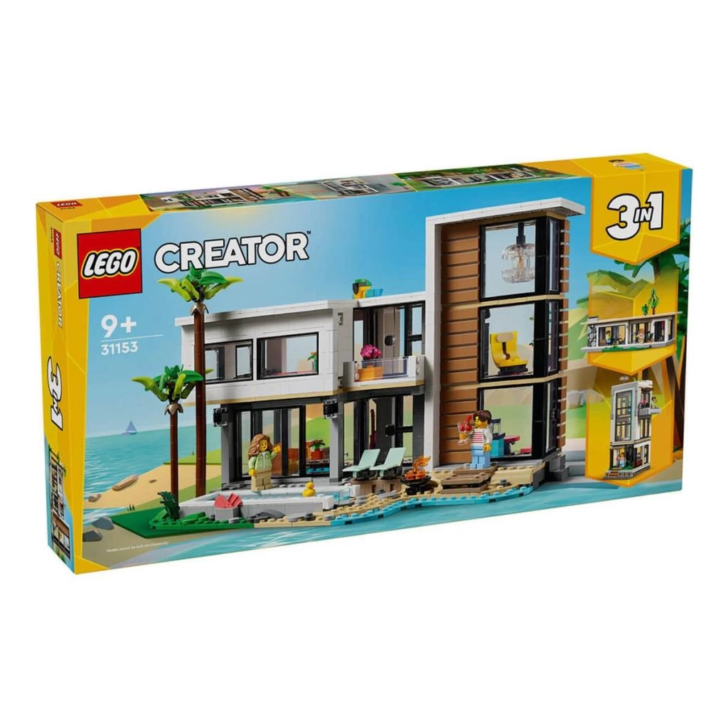 31153 Lego Creator 3ü1 arada Modern Ev 939 parça +9 yaş - Görsel 5