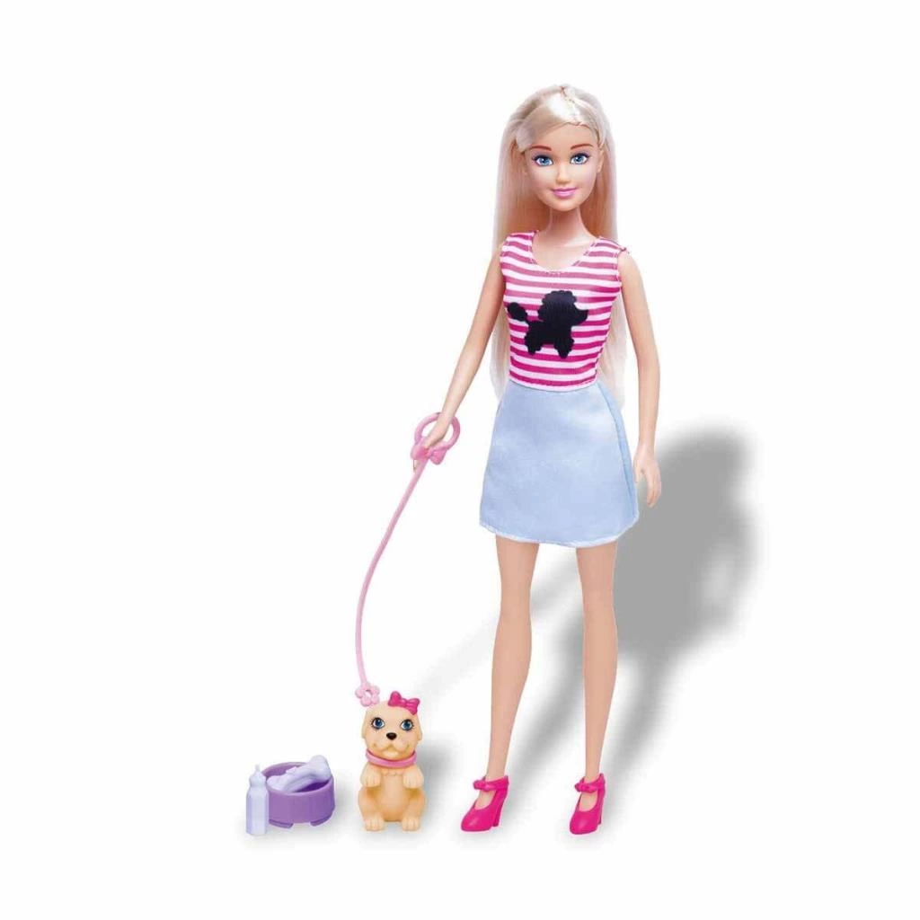 3384 SUN-RST-SIS-Minik Alisha Bebek Veteriner Aksesuarlı Set 29 cm 2A- Sunman