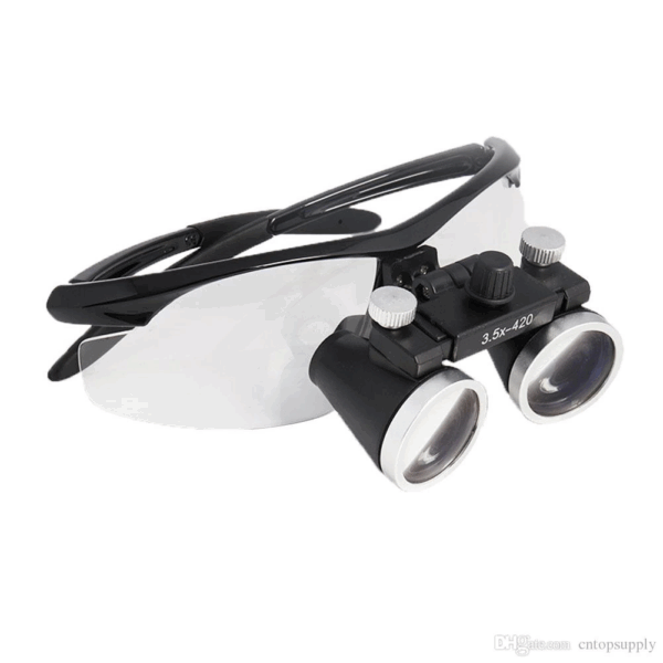 3.5x420mm  Diş Cerrahi Gözlük Lens Büyüteç,taşıma Çantalı - Görsel 3