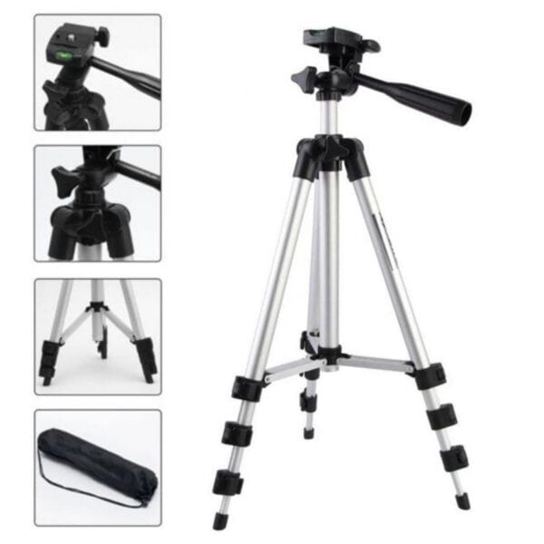 360 Derece Ayarlanabilir Katlanabilir Profesyonel Çekime Uygun 65 cm Ayaklı Tripod (K0)
