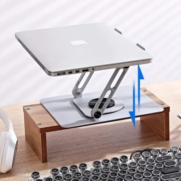 360 Derece Dönebilen Hava Aldıran Laptop Standı (K0) - Görsel 5