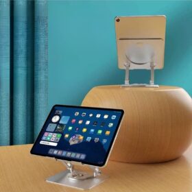 360 Derece Dönebilen Yükseltilmiş Masaüstü Ayarlanabilir  Metal Tablet Standı (K0)