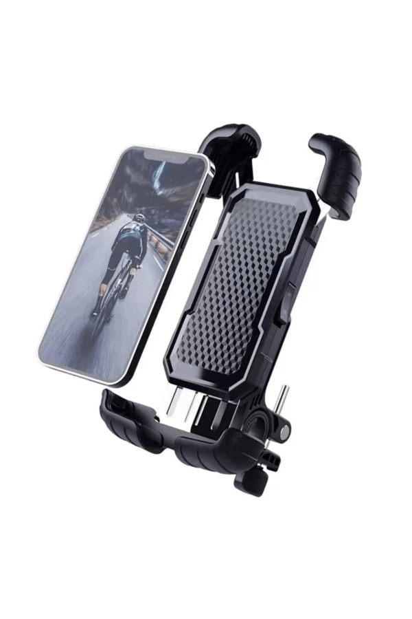 360° Derece Ayarlanabilen Gidon Bağlantılı Bisiklet Motosiklet İçin Abs 4-7.8″ İnç Telefon Tutucu - Görsel 2
