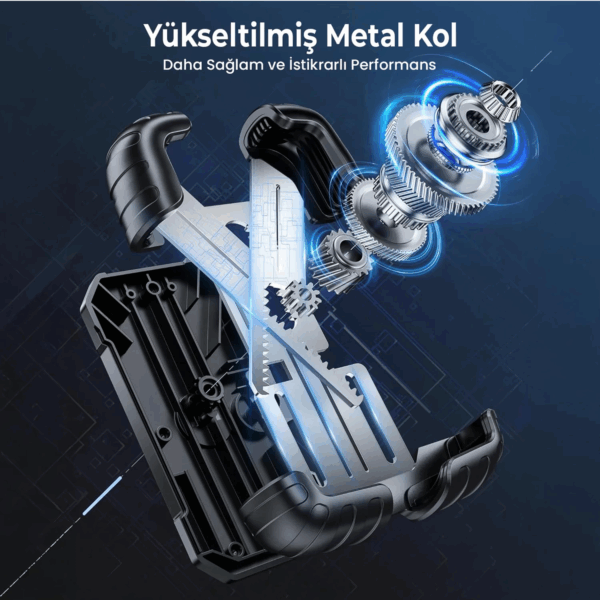360° Derece Ayarlanabilen Gidon Bağlantılı Bisiklet Motosiklet İçin Abs 4-7.8″ İnç Telefon Tutucu - Görsel 4