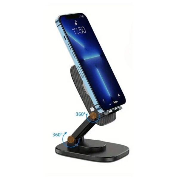 360 Döner Masaüstü Mobil Telefon Tutucu Standı (K0) - Görsel 5
