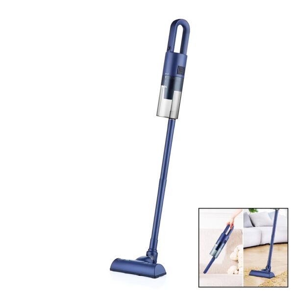 3İN1 ELEKTRİKLİ DİKEY SÜPÜRGE LACİVERT RENK 400W 1.5LT TOZ HAZNELİ SVC-8614 (K0)
