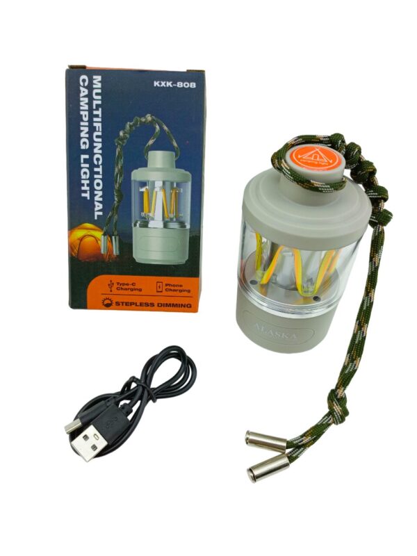 3IN1= KAMP LAMBASI - FENER - POWERBANK  USB ŞARJ (K0)