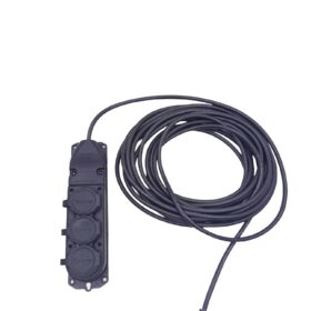 3LÜ 10 MT UZATMA KABLOSU ÇANTALI KAUÇUK PRİZ 3X1.5 CCA KABLO (K0)