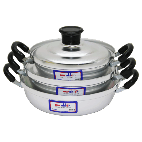 3LÜ ALÜMİNYUM OMLET SET NO-18-20-22 (K0)