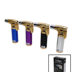 3LÜ ÇIKIŞ PÜRMÜZLÜ ORTA BOY ÇAKMAK GOLD KAFA - RENKLİ GÖVDE (K0)