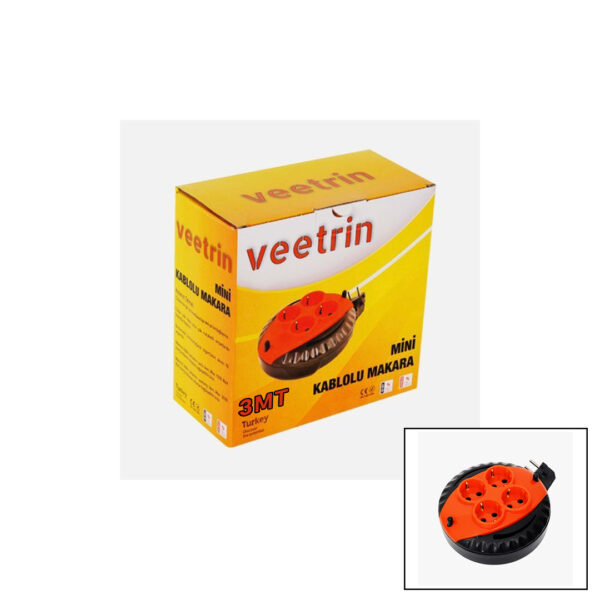 3MT MİNİ MAKARALI UZATMA KABLO 3X1.5MM (K0)