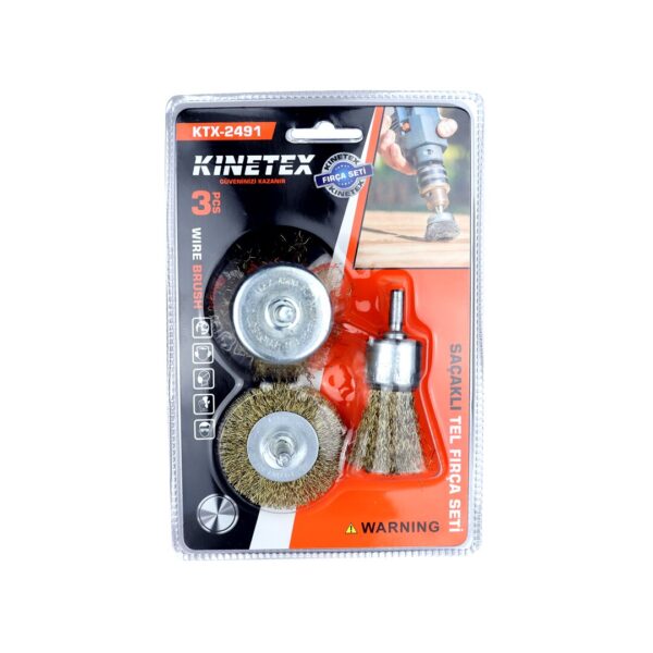 3PCS  SAÇAKLI TEL FIRÇA SETİ (K0)