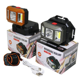 4 MODES LED - COB USB ŞARJLI KAFA LAMBASI FENER (K0)