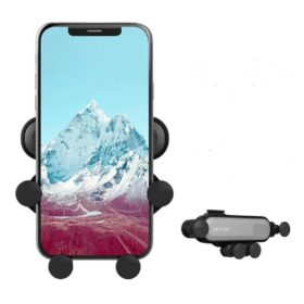 4 Nokta Destekli Tasarımlı Araç İçi Gümüş Telefon Tutucu (K0)