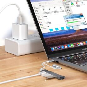 4 Port&amp;apos;lu Bağlantı İstasyonu Ultra İnce USB Bölücü TYPE-C tipi Çoklu Arayüz Adaptörü Multi Usb Çoklayıcı (K0)