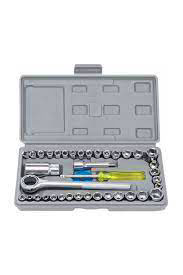 40 PARÇA  LOKMA TAKIMI PLASTİK KUTULU COMBINATION SOCKET WRENCH SET (K0)
