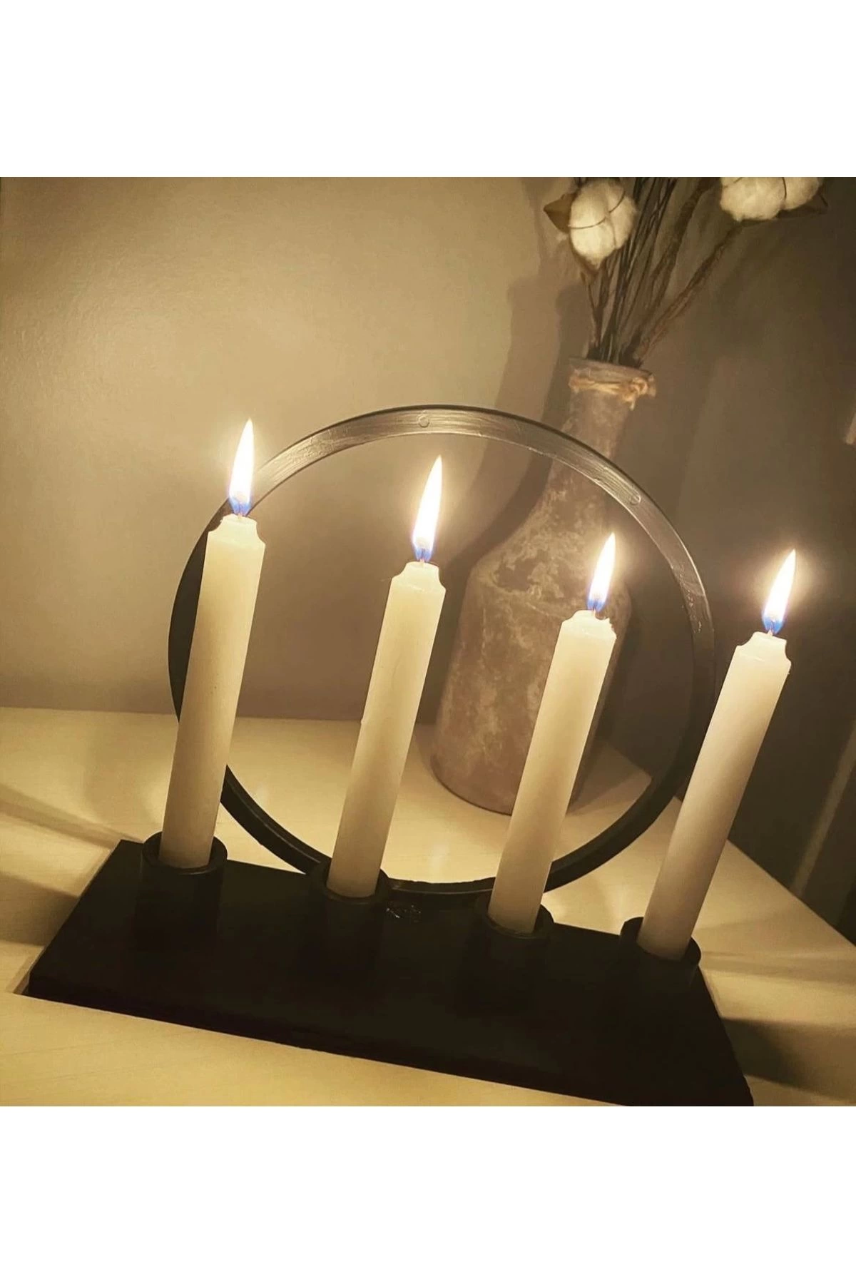 40 Adet Mum Bakkal Mumu ( 10 Cm ) Beyaz Bakkal Mumu Dilek Mumu Büyük Mum Beyaz Mum 40 Adet - Görsel 2