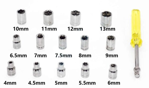 40 PARÇA  LOKMA TAKIMI PLASTİK KUTULU COMBINATION SOCKET WRENCH SET (K0) - Görsel 2