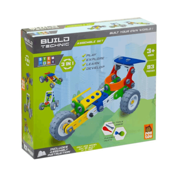 Çocuk 4100301-1 Yapboz Araçlar 3IN1 Sök Tak -Asya - Görsel 2