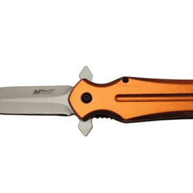 4222 Turuncu Kamp Çakı 21cm- Yarı Otomatik, Kemerlikli