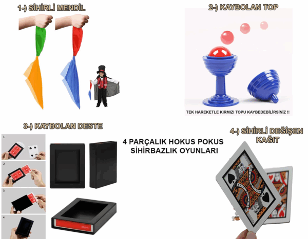 439lü Sihirbazlık Seti – Hokus Pokus Sihirli Numara Seti