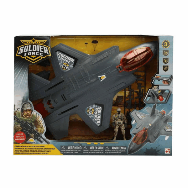 Çocuk 45054 Sesli ve Işıklı Soldier Force Air Hawk Attack Oyun Seti -Sunman - Görsel 2