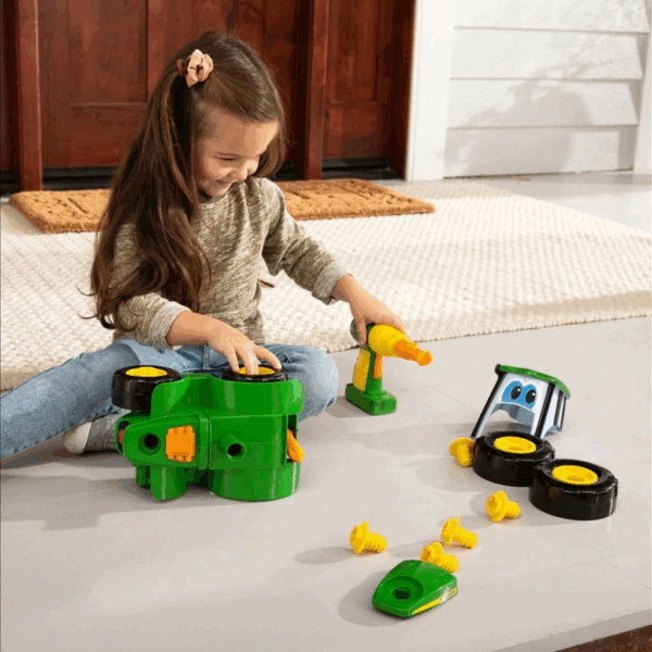 46655 Tomy John Deere - Yap-Oyna Traktör Johnny +18 ay - Görsel 5